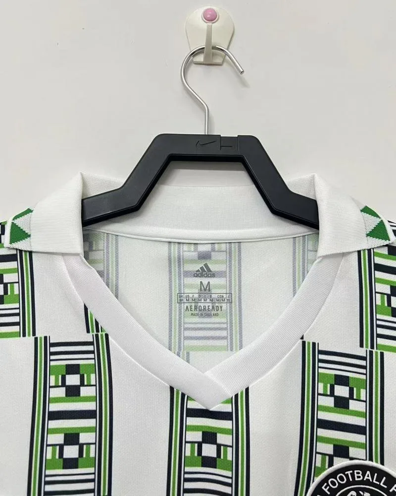 Camiseta de Fútbol Visitante Retro Selección Nacional de Nigeria 1994 Calidad Tailandesa