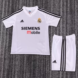 Camiseta de Fútbol Local Retro de Real Madrid 2004-2005 Calidad Tailandesa Talla Infantil