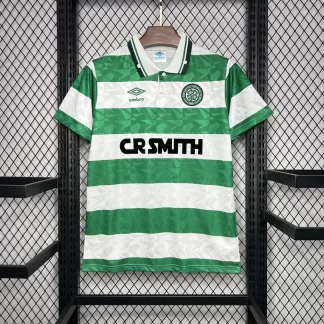 Camiseta de Fútbol Retro Local Celtic 1989/1991 Calidad Tailandesa