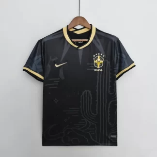 Camiseta de Fútbol Negra Edición Especial Brasil 2022