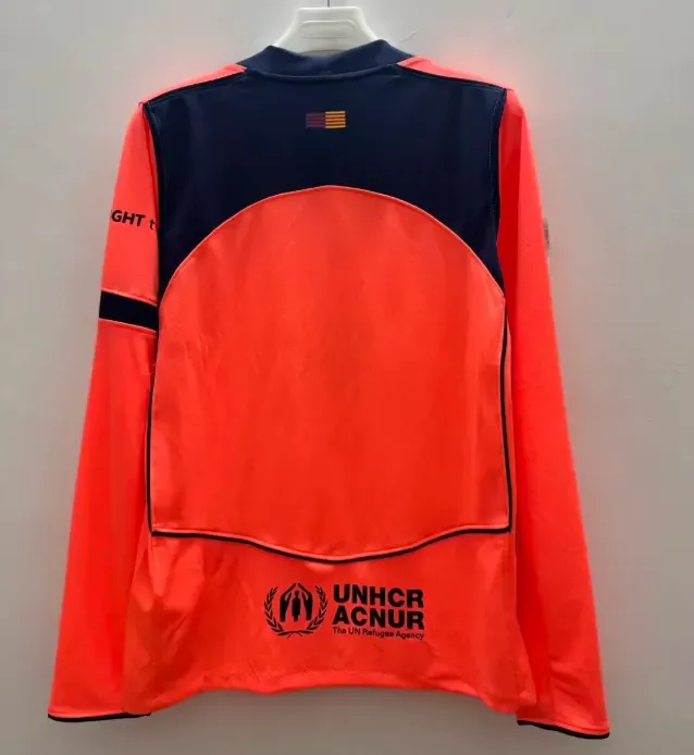 2025/2026 Manga Larga Camiseta de Fútbol Tercera Visitante Barcelona Calidad Tailandesa