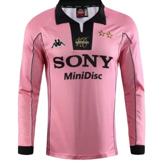 Camiseta de fútbol visitante de manga larga retro de la Juventus 1997/1998 calidad tailandesa