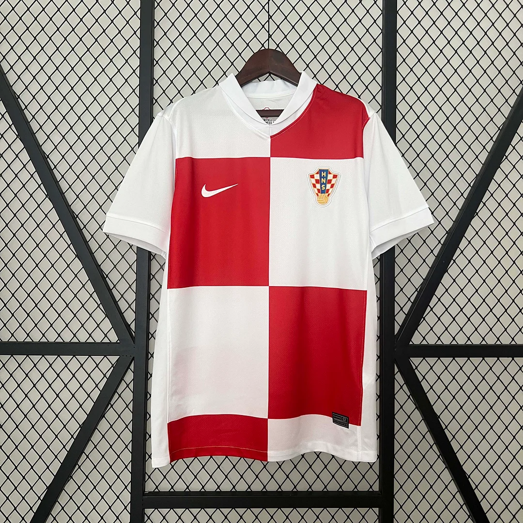 Camiseta de Fútbol Croacia Nacional Local 2024 1:1 Calidad Tailandesa