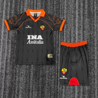 Camiseta Retro Roma Visitante 1999-2000 Calidad Tailandesa Talla Infantil