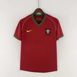 Camiseta de Fútbol Retro Portugal Local 2006 1:1 Calidad Tailandesa