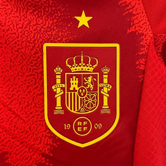 2024 España Camiseta de Fútbol Local AAA Grado Aficionado Talla Infantil