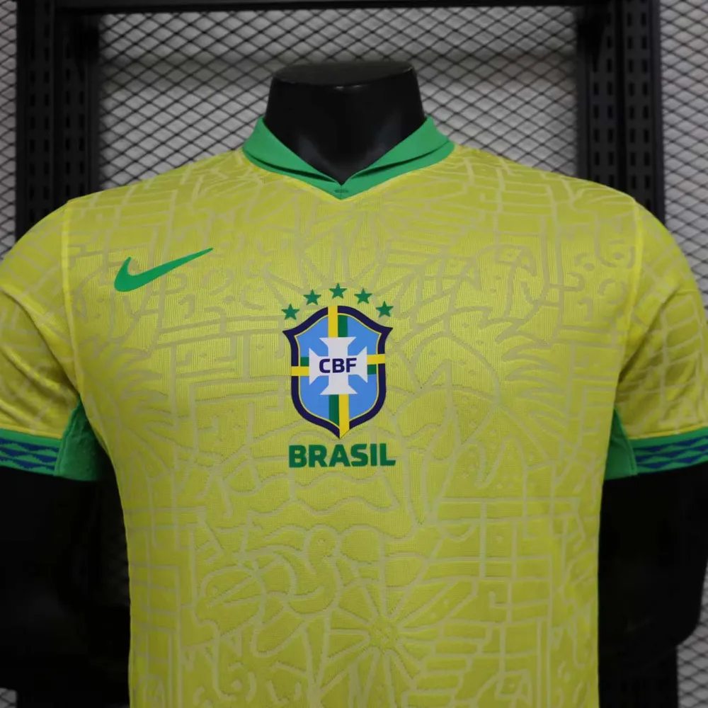 2024 Versión Jugador Brasil Camiseta Local