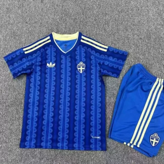 2026 Camiseta Visitante de la Selección de Suecia 1:1 Calidad Tailandesa Talla Infantil