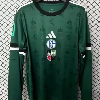 2025/2026 Camiseta de Fútbol Manga Larga Schalke 04 Edición 150 Aniversario Calidad Tailandesa
