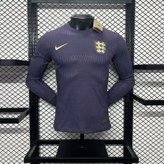 2024-2025 Versión Jugador Inglaterra Visitante Manga Larga Camiseta Fútbol Calidad Thai