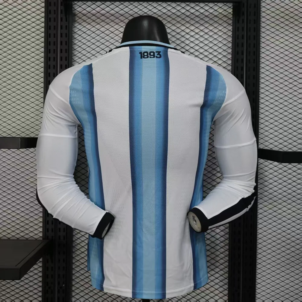 Camiseta Local de Argentina Versión Jugador Manga Larga 2026 Calidad Thai