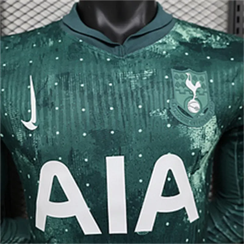 2024/2025 Camiseta de Fútbol Tercera Visitante Tottenham Versión Jugador Manga Larga Calidad Tailandesa