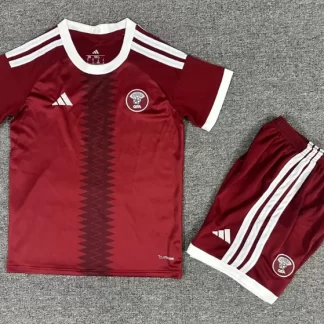 Camiseta Local de la Selección de Catar 2026 Calidad Tailandesa Talla Infantil