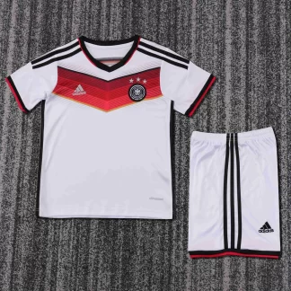 Camiseta de Fútbol Local Retro Alemania 2014 Calidad Tailandesa 1:1 Talla Infantil