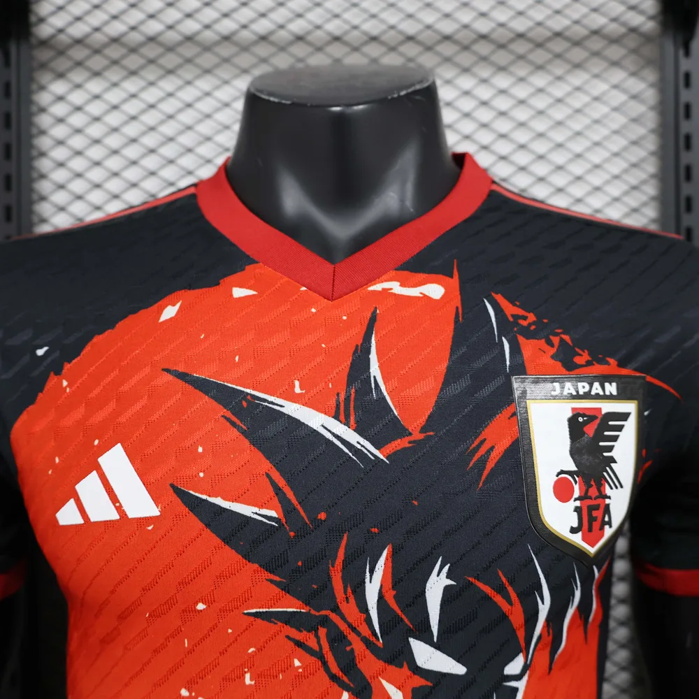 Camiseta de fútbol edición especial Saiyans rojo jugador Japón 2024 AAA calidad fan