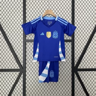 2024 Camiseta Visitante Selección Nacional de Argentina AAA calidad fan Talla Infantil