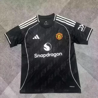 2025/2026 Manchester United Edición Especial Blanco y Negro Camiseta Calidad Tailandesa