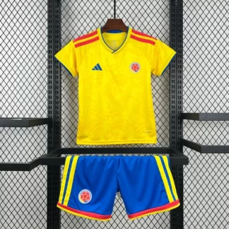 Camiseta de local de Colombia 2026, talla infantil, grado fan AAA