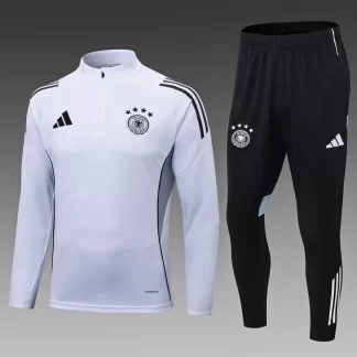 Conjunto de Entrenamiento de Media Cremallera Blanco de Alemania 2025