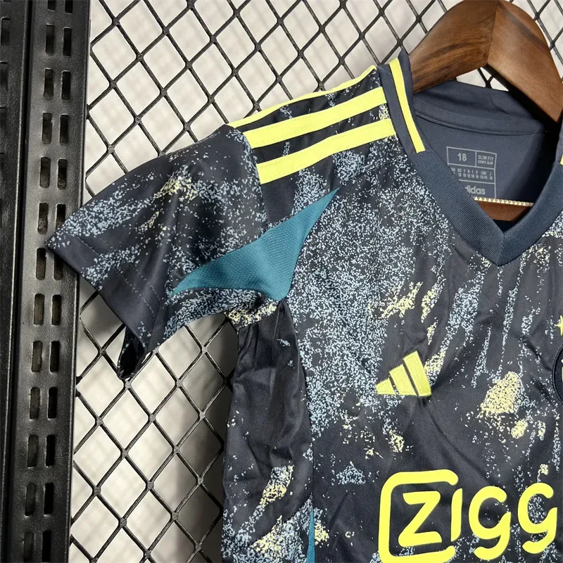 2024/2025 Ajax Visitante Camiseta de Fútbol Calidad Tailandesa Talla Infantil