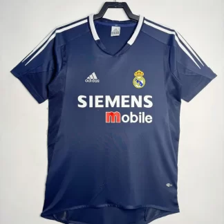 2004/2005 Retro Real Madrid Visitante Camiseta de Fútbol Calidad Tailandesa