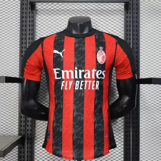 2025/2026 Versión jugador AC Milan Local Camiseta de fútbol Calidad tailandesa