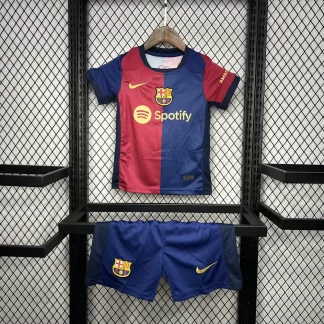2024/2025 Barcelona Camiseta de Fútbol Local Calidad Tailandesa Talla Infantil