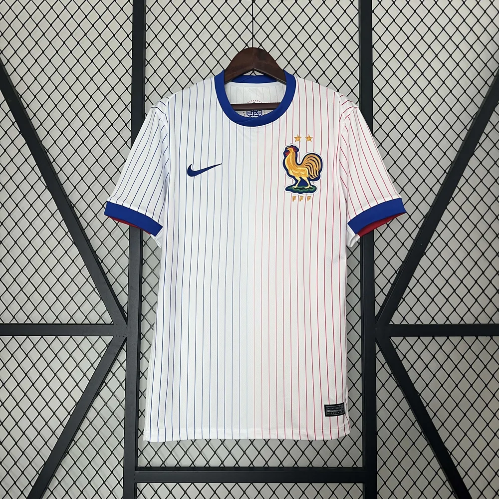 Camiseta de Fútbol 2024 de Francia Visitante AAA calidad aficionado