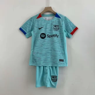 Camiseta de Fútbol Tercera Visitante Barcelona 2023/2024 Calidad Tailandesa Talla Infantil