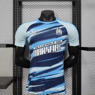 2025/2026 Versión Jugador Chándal de Entrenamiento Olympique de Marseille 02 Camiseta de Fútbol Calidad Tailandesa