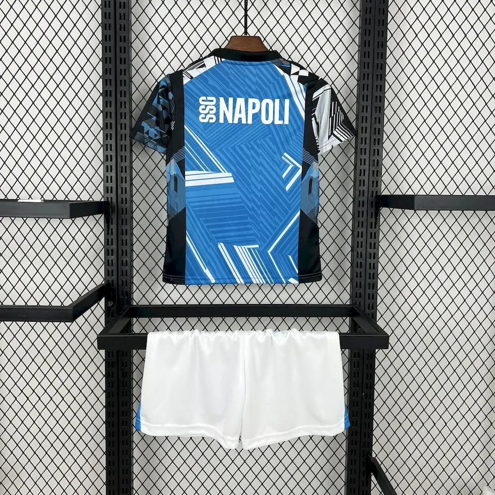 Camiseta de Fútbol Edición Conjunta 2024/2025 del Napoli Calidad Tailandesa Talla Infantil