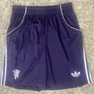 Pantalón corto azul morado del Manchester United 2025/2026 calidad tailandesa