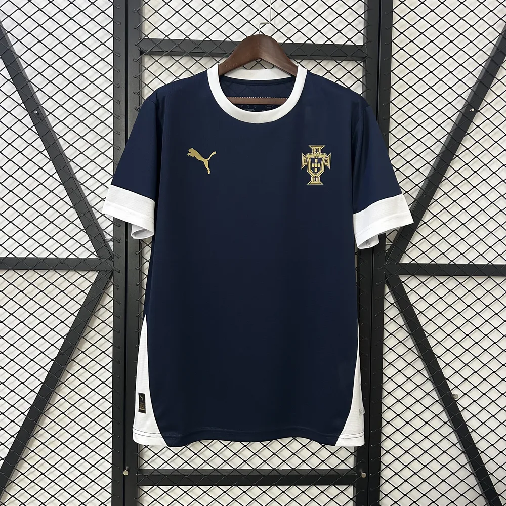 2025 Portugal Camiseta de Entrenamiento Negra AAA Grado Fan