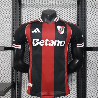 2025/2026 Camiseta de Fútbol Visitante Versión Jugador de River Plate Calidad Tailandesa