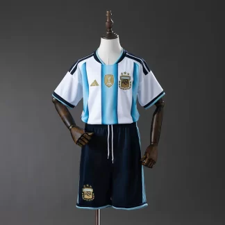 2026 Argentina Selección Nacional Local Camiseta de Fútbol AAA Grado Fan Talla Infantil