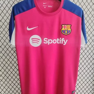 Camiseta de fútbol de entrenamiento rosa del Barcelona 2025/2026 calidad tailandesa