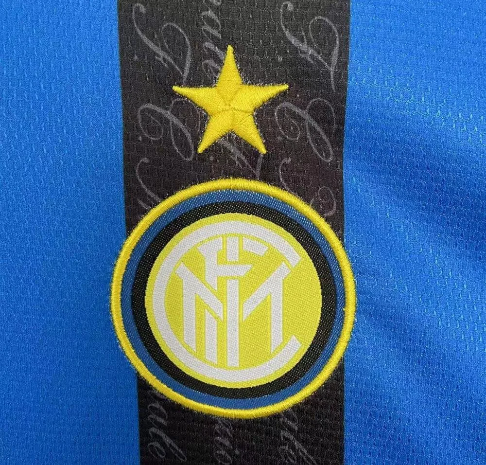 1997/1998 Retro Camiseta Local Internazionale Milan Manga Larga Calidad Tailandesa