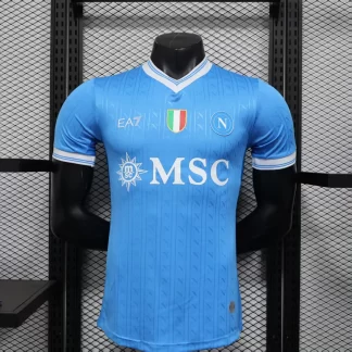 2025/2026 Versión jugador Napoli Local Camiseta de fútbol 1:1 Calidad tailandesa
