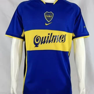 2001/2002 Camiseta de Fútbol Retro Local Boca Juniors 1:1 Calidad Tailandesa