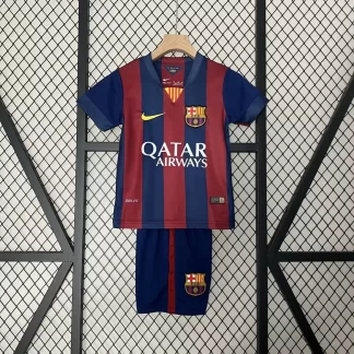Camiseta de Fútbol Retro Local 2014/2015 Barcelona Talla Infantil Calidad Thai