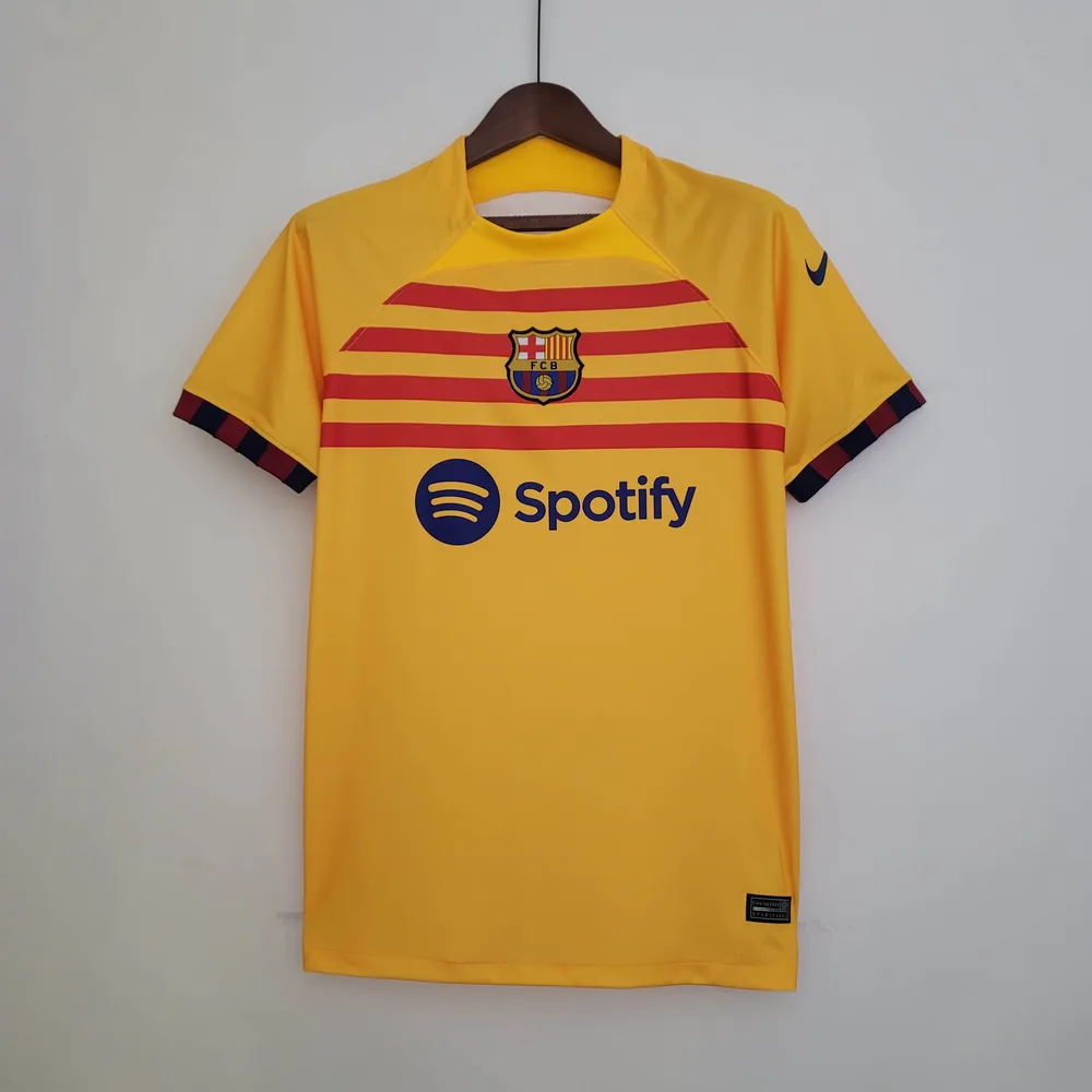 Camiseta de Fútbol Cuarta Visitante de Barcelona 2022/2023 Calidad Tailandesa