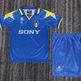 Camiseta de Fútbol Retro 1995/1996 del Juventus Visitante 1:1 Calidad Tailandesa Talla Infantil