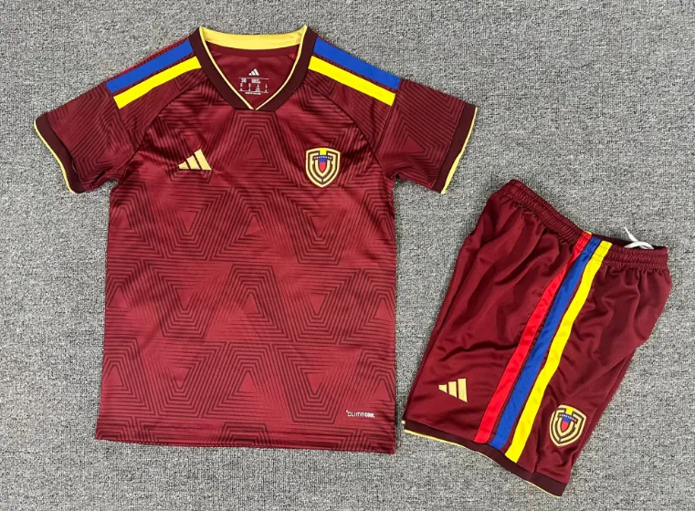 Camiseta Local de la Selección de Venezuela 2026 Calidad Tailandesa Talla Infantil