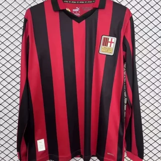 Camiseta de Fútbol Edición Aniversario Manga Larga 2024/2025 AC Milan Calidad Tailandesa