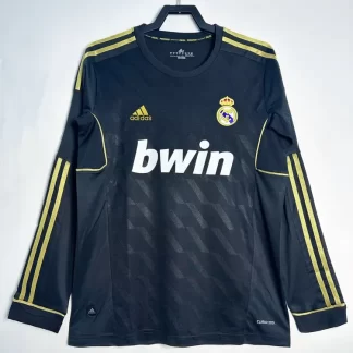 2011/2012 Retro Manga Larga Real Madrid Camiseta Visitante Calidad Tailandesa