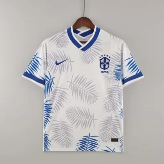 2022 Brasil Clásica Blanca Camiseta de Fútbol