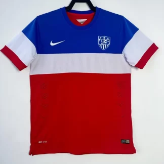 Camiseta de Fútbol Retro Visitante Estados Unidos 2014 Calidad Tailandesa