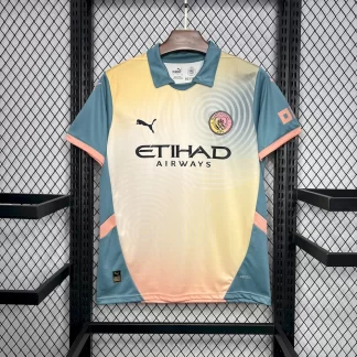Camiseta de Fútbol Cuarta Equipación del Manchester City 2024/2025 Calidad Tailandesa