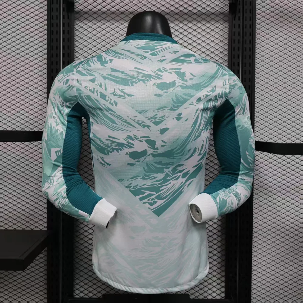 2026 Player Version Manga Larga Camiseta de Fútbol Visitante de Portugal AAA fan-grade