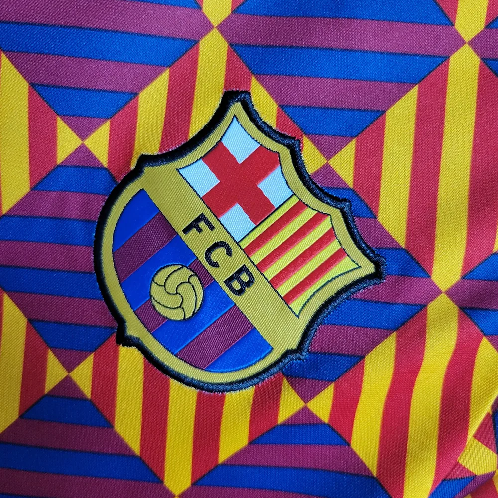 Camiseta de Entrenamiento de Barcelona 2023/2024 de Cuadros Rayados